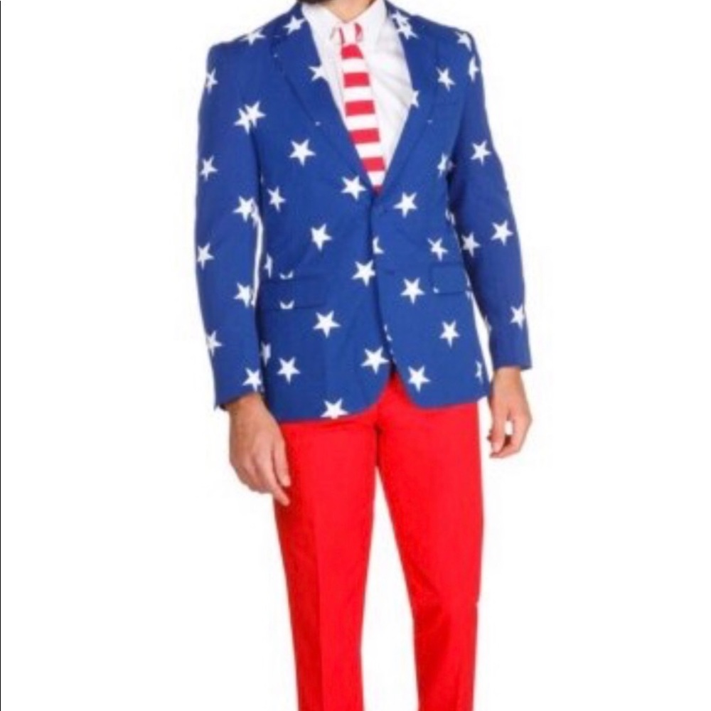 NWOT Stars and Stripes suit  NWOT